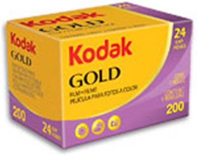 1 film KODAK GOLD 200 iso 24 photos négatif 24x36