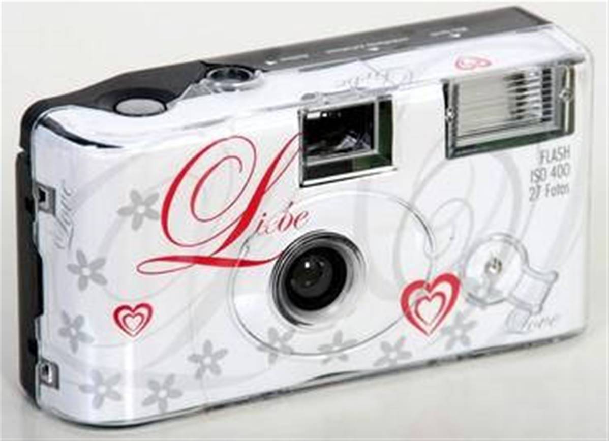 Lot de 20 caméras portatives pour mariage avec flash Motif papillons 27 photos 