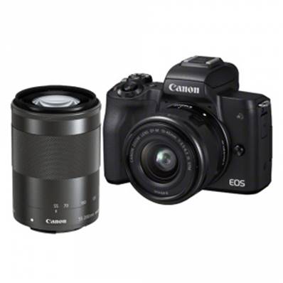 CANON EOS M50 Mark II Noir + EF-M 18-150 mm f/3,5-6,3 IS STM 