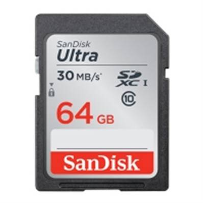 SANDISK SD HC ULTRA 64GB 30 MO/S CL 10