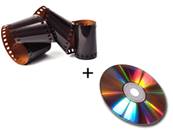 Développement négatif couleur + mise sur CD d'une pellicule ou d'un jetable 