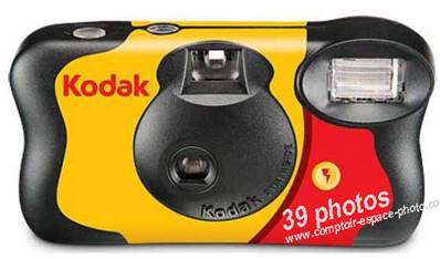 1 Appareil photo jetable KODAK FunSaver Flash 39 photos