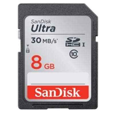 SANDISK SD HC ULTRA 8GB 30 MO/S CL 10